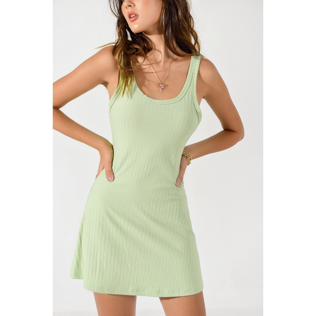 Váy Mia thun gân 3 lỗ dáng xòe Kimmy Dress Mia Ritta V1012 ảnh thật feedback